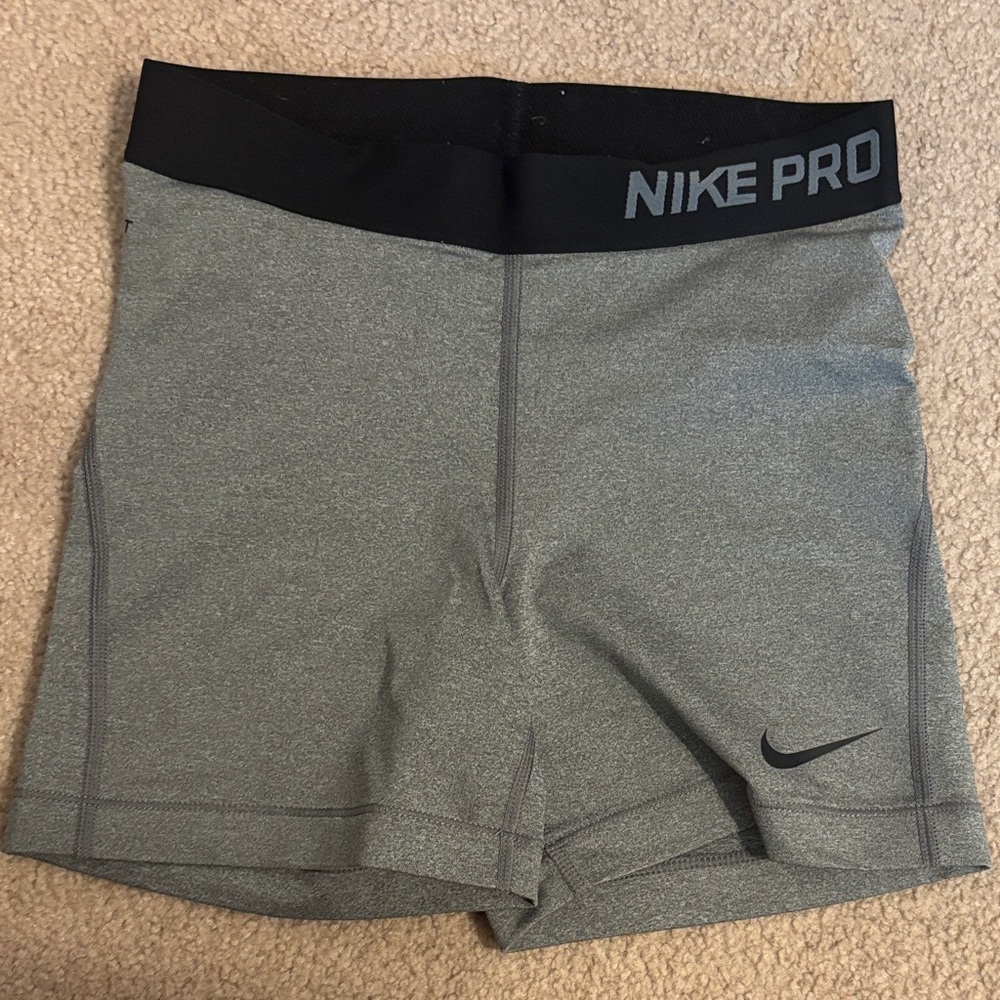 Women's Grey Nike Pro Spandex